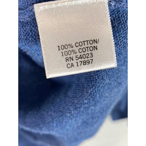 BANANA REPUBLIC Men's Blue Regular-Fit V-Neck Long Sleeve Pullover Sweater SZ S - Picture 11 of 11